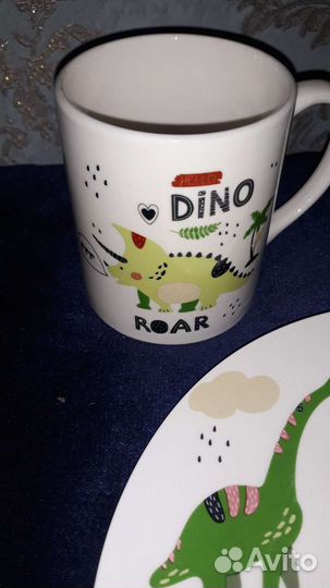 Набор Динозавры детской посуды новый