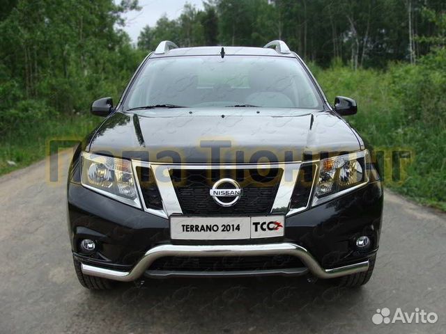 Защита переднего бампера renault duster,Nissan Te