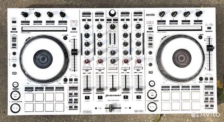 Виниловые наклейки белого цвета для Pioneer ddj-sx