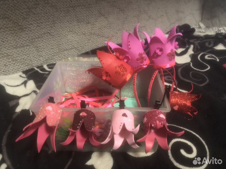 Заколка и ободок. Ручная работа