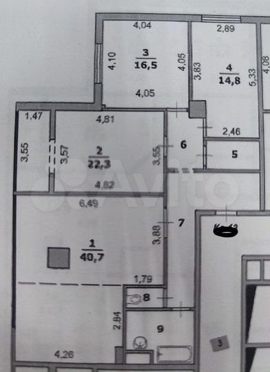 4-к. квартира, 120,7 м², 5/17 эт.