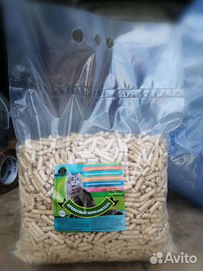 Наполнитель древесный для животных. пелеты