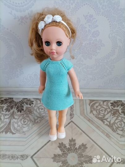 Вязаные платья и кофты для куклы