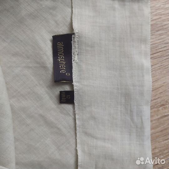 Юбка из льна миди