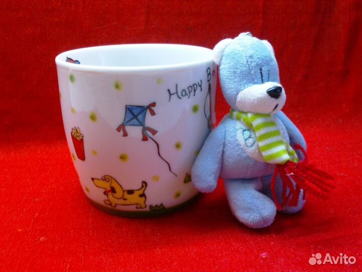 Подарочная кружка со зверюшкой Медвежонок
