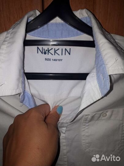 Рубашка школьная, рост 140