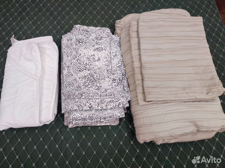 Покрывало, постельное белье, наматрасник IKEA