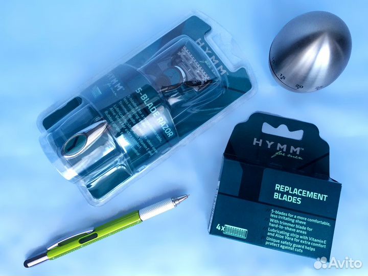 Бритва Hymm станок Amway 5 лезвий встроен триммер