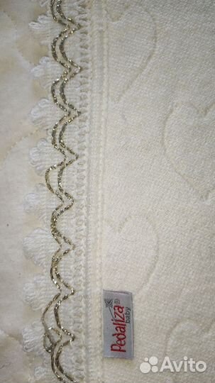 Конверт для новорожденного на выписку плед белый