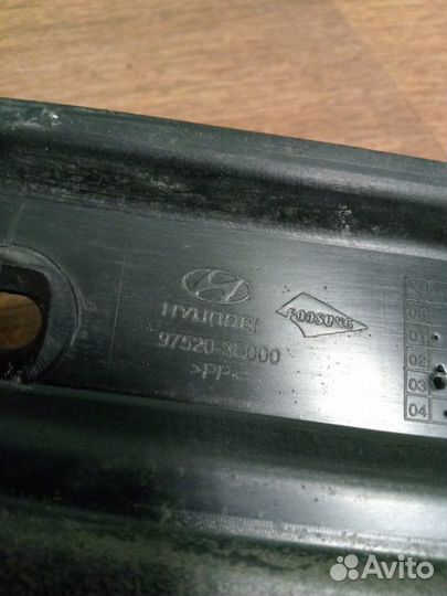 Накладка (пыльник) заднего бампера левая Hyundai