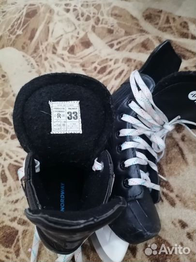 Коньки хоккейные детские 33 размер