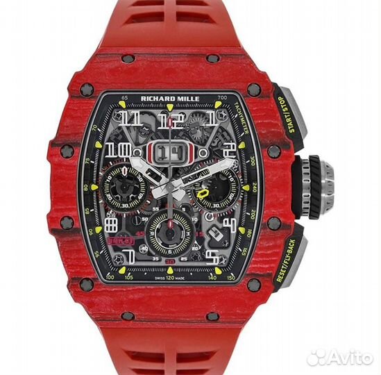 Ремешок на часы Richard Mille RM011 Оригинал Red