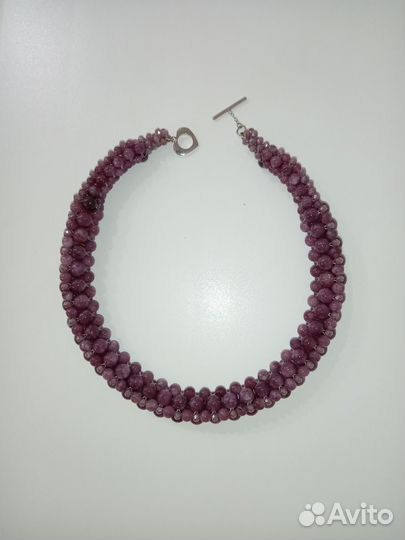 Колье из лепидолита