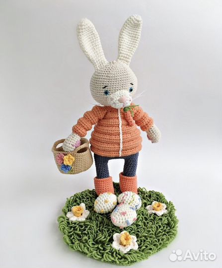 Мягкая игрушка заяц ручная работа