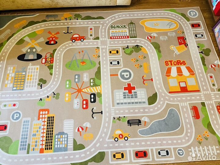 Игровой ковер в детскую для мальчика