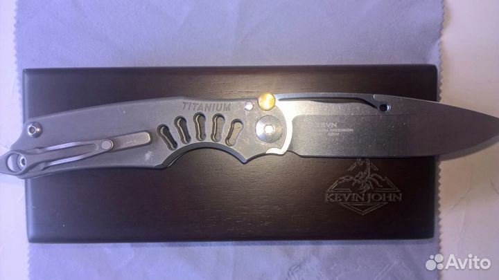 Нож Ti lock от Kevin John. S30vn, титан