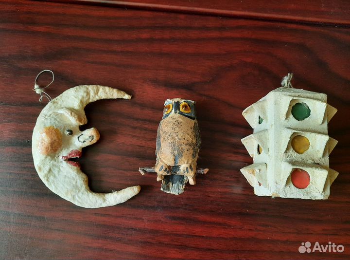 Ёлочная игрушка медальон, космос, УССР