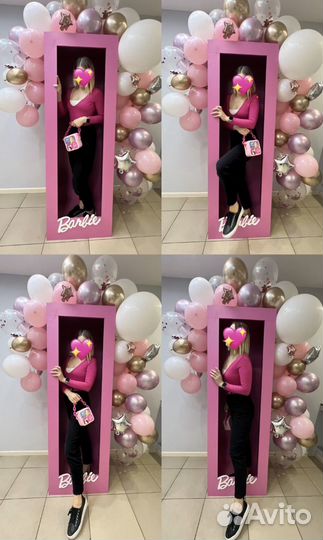 Коробка Barbie Фотозона
