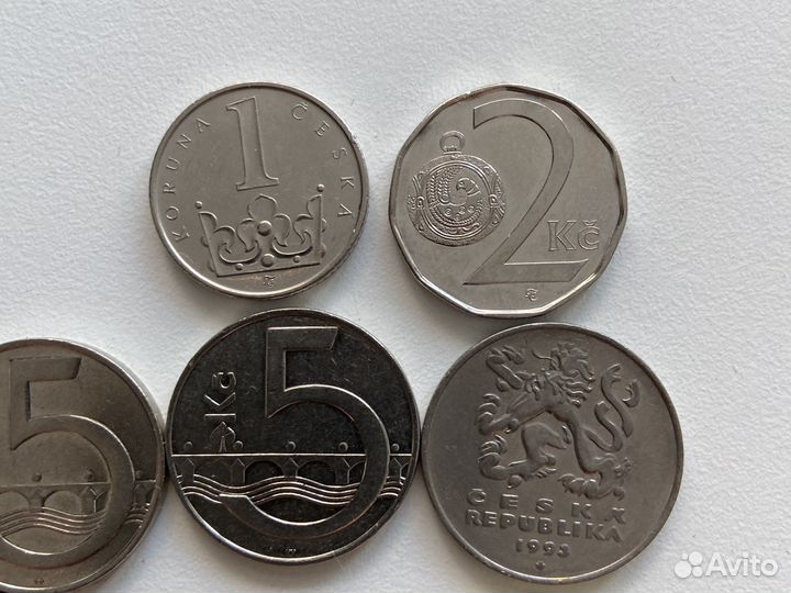 Продам набор монет Чехии