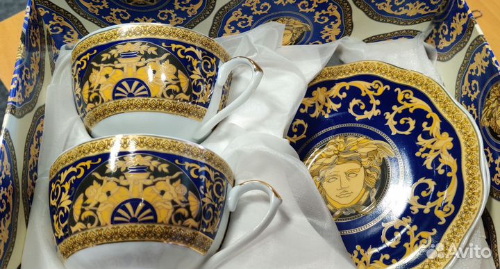 Чайная пара(кружки+блюдца) Сервиз,подарочный набор