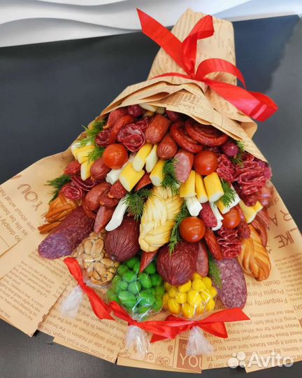 Съедобные букеты,мужские колбасные букеты