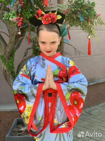 Японка Китаянка №1 азиатский костюм+головной убор