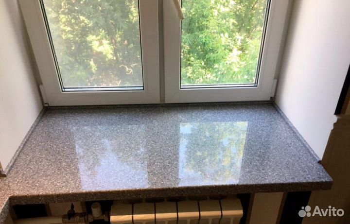 Подоконник из искусственного камня из акрила