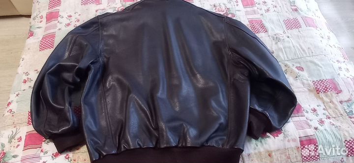 Кожаная куртка мужская пилот бомбер 56-60 р