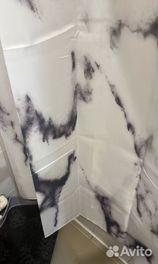 Шторы для ванны новые мрамор