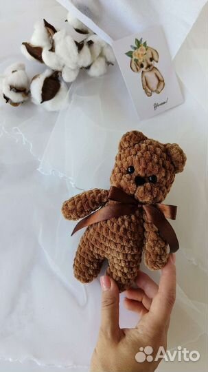 Подарок ручной работы, ладонный зайка/мишка/котик