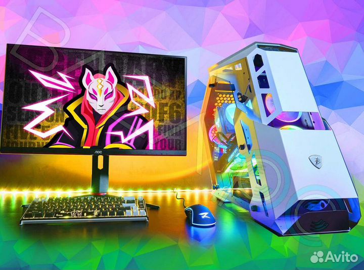 Мощный игровой пк Ryzen 7 7700x / GTX 1650