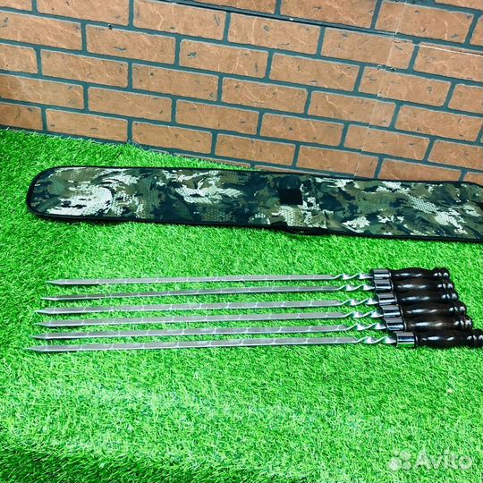 Набор шампуров для шашлыка 6шт. в чехле