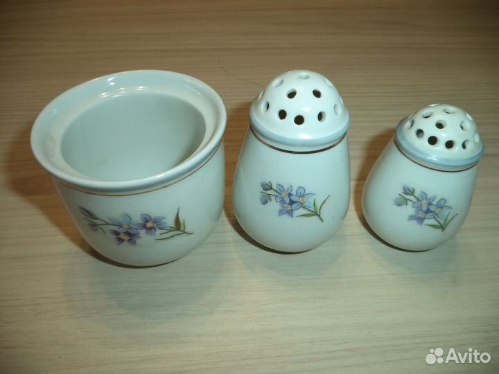 Набор для специй фарфор kahla ГДР винтаж.+ Солонка