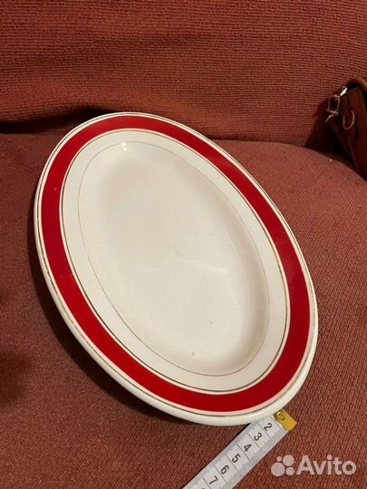 Блюдо СССР фаянс 35 см