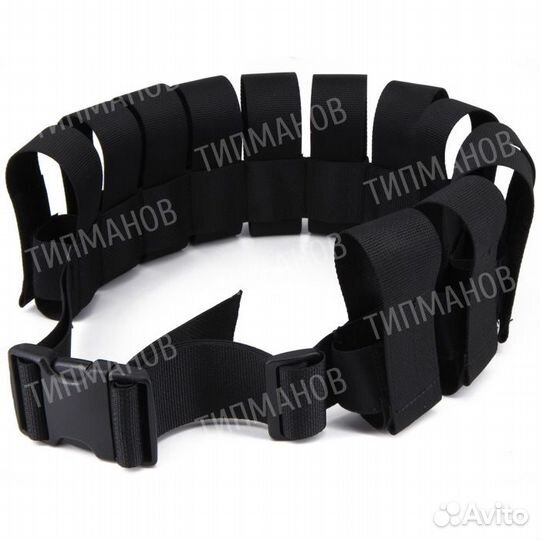 Бандольера пояс на 12 зарядов Tornado, черный