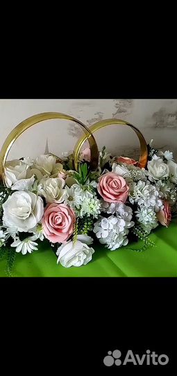 Свадебные кольца на машину