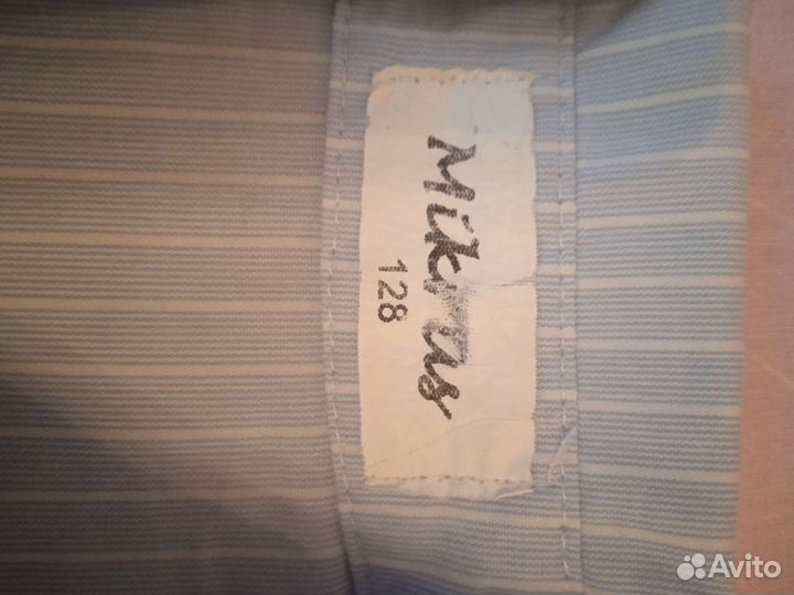 Рубашка для девочки светло- голубая