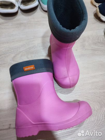 Детские резиновые сапоги размер 24/25