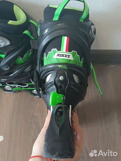 Ролики Roces детские раздвижные 30-35 р, защита