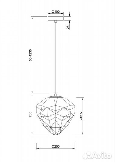 Maytoni P053PL-01BL Globo подвесной светильник