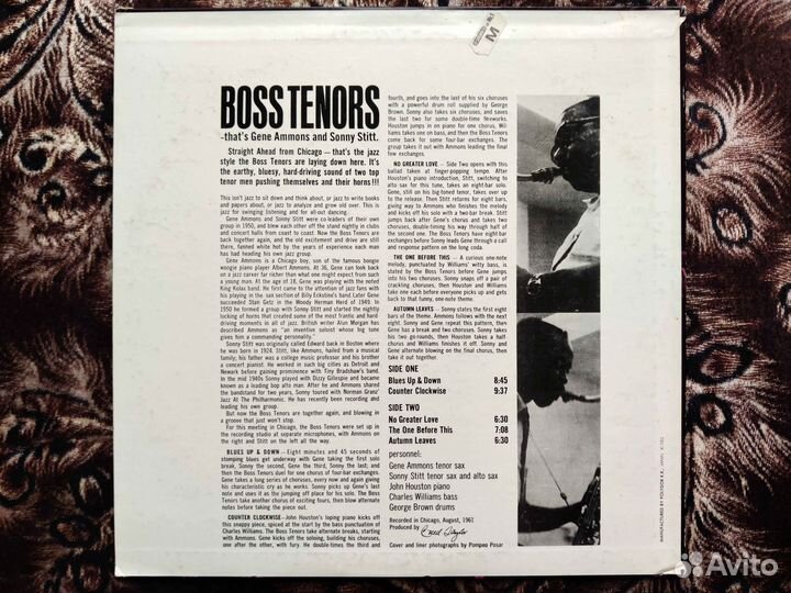 Gene Ammons, Sonny Stitt – Boss Tenors Japan 1975