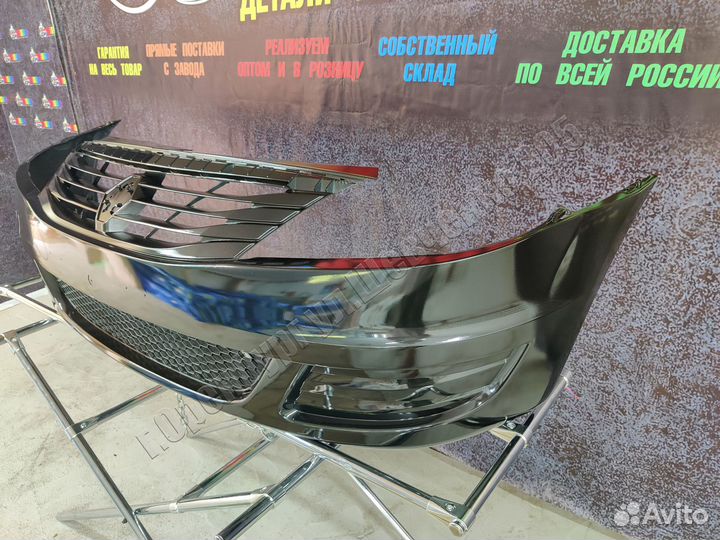 Бампер передний Renault Logan (08-14) фаза 2