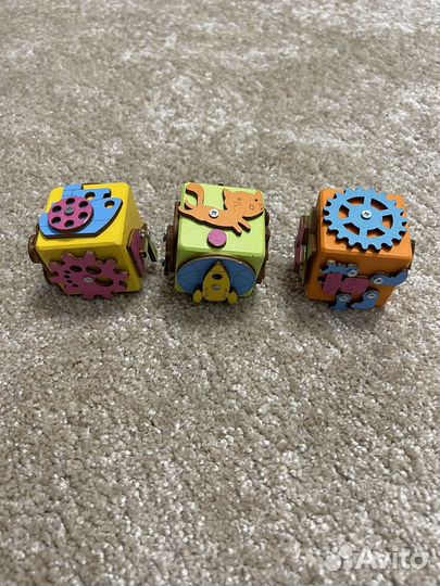 Кубики Мякиши детские и бизи-кубики