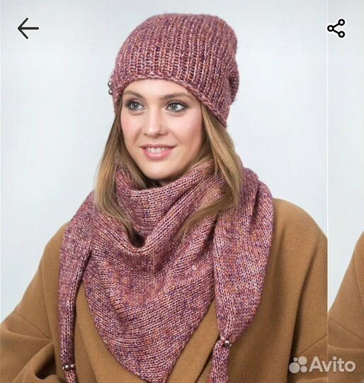 Комплект шапка косынка