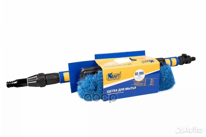 Щетка для мытья автомобиля 20-100 см kraft с на