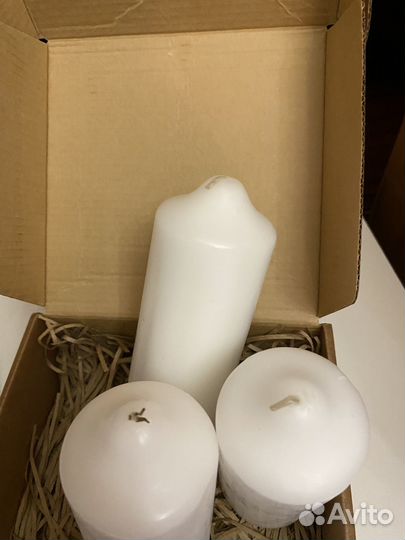 Свечи парафиновые без запаха