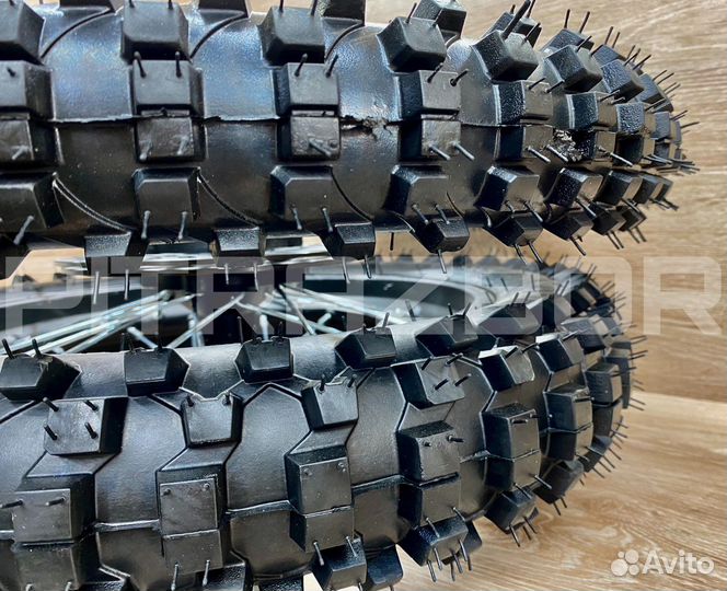 Комплект колёс 17/14 (в сборе), новый, питбайк