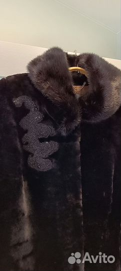 Шуба мутоновая с норкой 52 размер