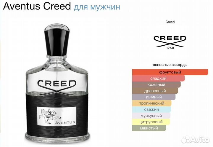 Духи мужские Creed Aventus 100мл