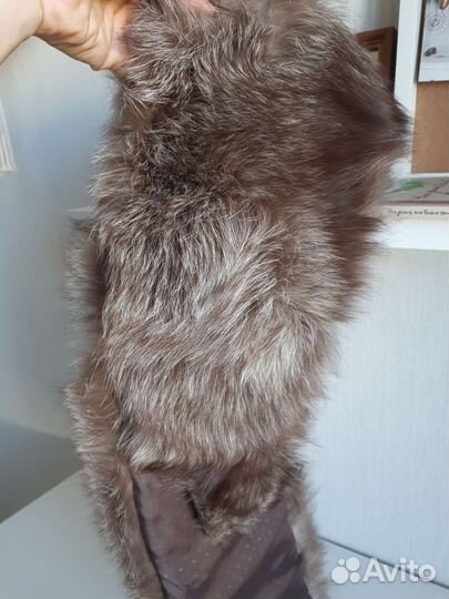 Меховой воротник песец